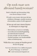 Welke klusje geef jij graag uit handen? ALLROUND HANDY WOMAN, Diensten en Vakmensen, Huishoudhulp, Wassen