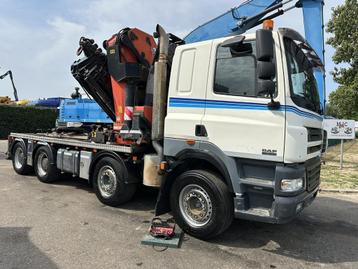 DAF CF 85.480 8x4 ZSM + KRAN PALFINGER PK90002 F (7x) - MANU beschikbaar voor biedingen