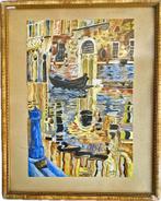 Peinture  de Venise « Le rio San Zacaria - Veneza », Antiquités & Art, Enlèvement ou Envoi