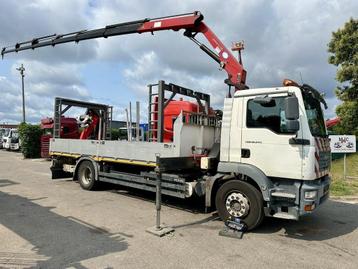 MAN TGM 18.240 4x2 + 2010 CRANE HMF 1420 K6 (17.5m! 6x) RADI beschikbaar voor biedingen