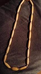 Prachtige afrikaanse kraal voor damens, Handtassen en Accessoires, Kettingen, Verzenden, Zo goed als nieuw, Beige, Kunststof