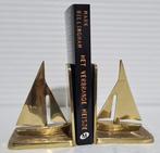 vintage boekensteunen zeilboot, messing, Ophalen of Verzenden, Zo goed als nieuw