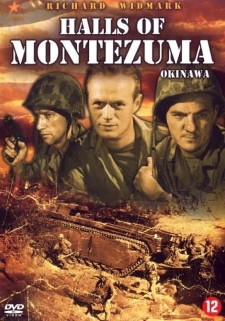 Halls of Montezuma met Richard Widmark, Karl Malden,, Cd's en Dvd's, Dvd's | Klassiekers, Zo goed als nieuw, Actie en Avontuur