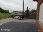 Remorque plateau agricole et anciens épandeur, Ophalen, Weidebouw