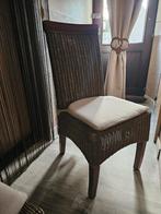 4 Rotan Stoelen, Huis en Inrichting, Ophalen, Gebruikt, Bruin, Riet of Rotan