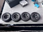 4x Traxxas Gravix 2.8 wielen + banden izgs, Enlèvement ou Envoi, Comme neuf, Pièce