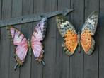 Set Wandvlinders - Paars en Oranje - Metaal, Ophalen of Verzenden, Nieuw