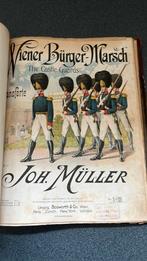 Uniek Antiek Album Militaire Marsen & WWI/WWII Bladmuziek", Ophalen of Verzenden