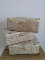 Mand  zeegras met deksel, Huis en Inrichting, Woonaccessoires | Schalen en Manden, Overige materialen, Mand, Ophalen of Verzenden