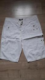 Bermuda, dames, lichte stof, spierwit, maat 40, Maat 38/40 (M), Kort, Wit, Bel & Bo