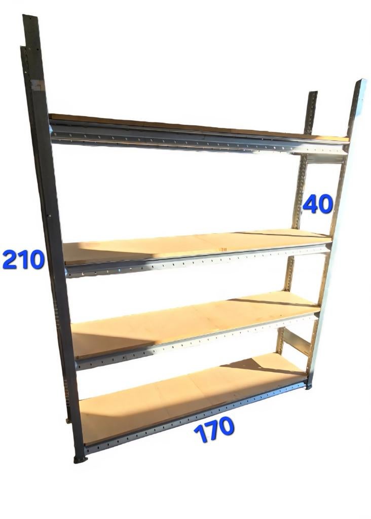 Stelling rek rekken met planken of voor autobanden opslagrek, Doe-het-zelf en Bouw, Platen en Panelen, Gebruikt, Ophalen