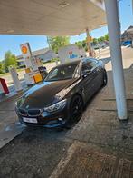 Bmw 420d grancoupe, Auto's, 4 cilinders, Zwart, Leder, Bruin