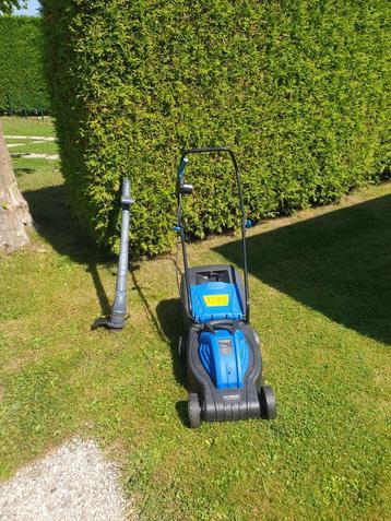 Hyundai electrische grasmaaier 1200W + Ferm grastrimmer 250W beschikbaar voor biedingen