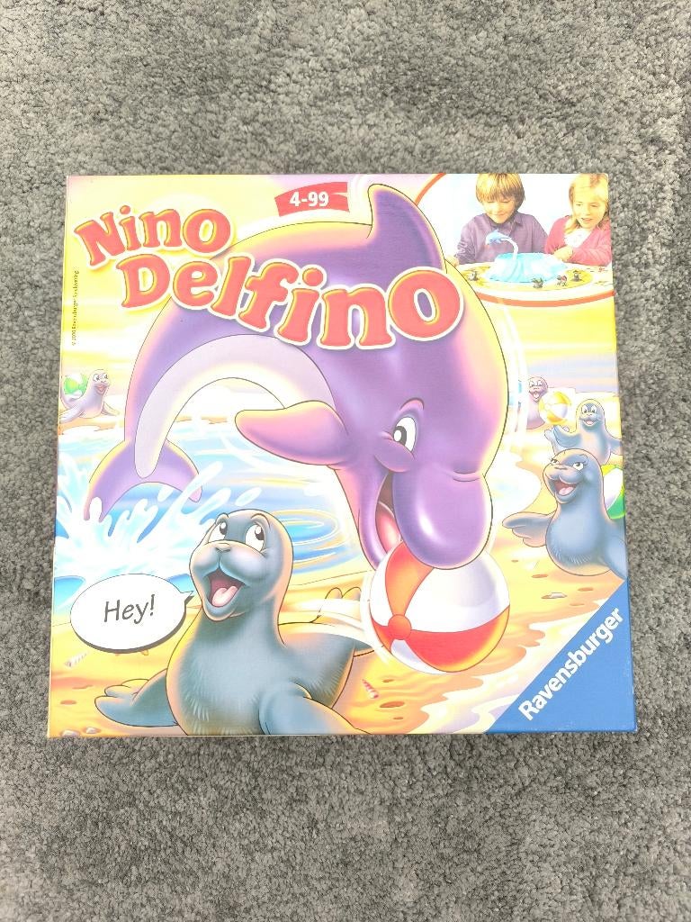 Nino Delfino spel ravensburger, Hobby en Vrije tijd, Gezelschapsspellen | Bordspellen, Zo goed als nieuw, Drie of vier spelers