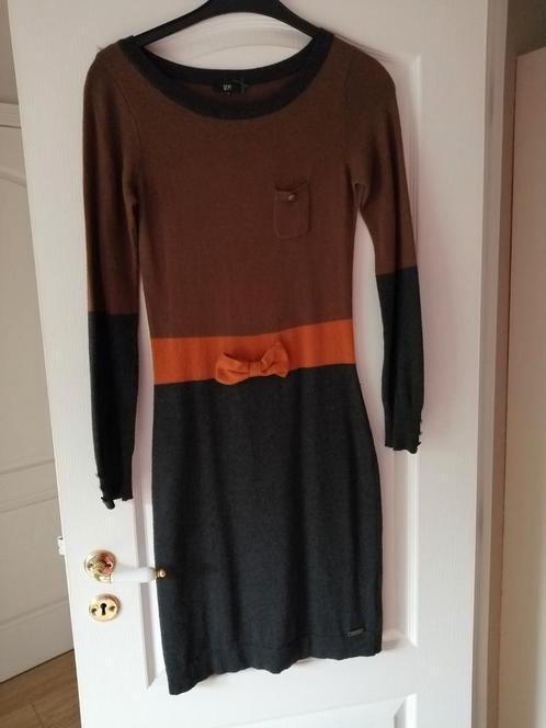 Mooi wollen kleedje Dept - maat 40, Kleding | Dames, Jurken, Zo goed als nieuw, Maat 38/40 (M), Bruin, Ophalen of Verzenden