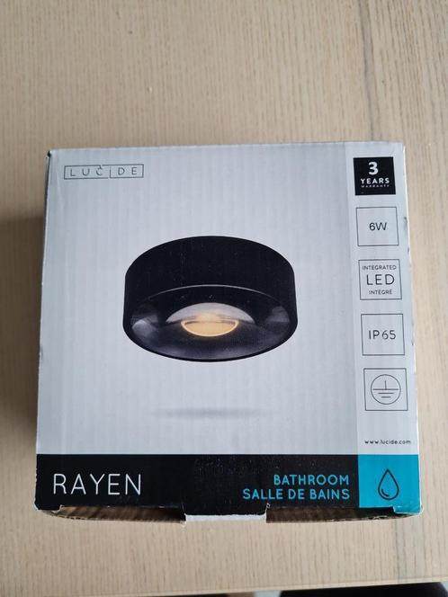 Lucide Rayen - plafondspot badkamer - 10 x 10 x 3,5 cm - 6W, Maison & Meubles, Lampes | Plafonniers, Neuf, Métal, Enlèvement