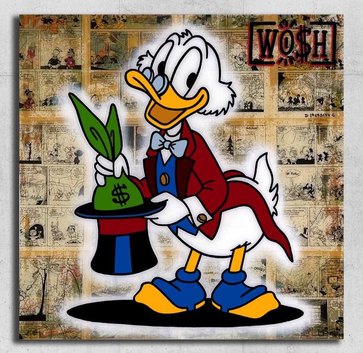 WOSH: uniek werk van de Belgische kunstenaar met certificaat, Antiek en Kunst, Kunst | Designobjecten, Ophalen of Verzenden