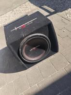 Subwoofer x caliber met versterker, Ophalen, Zo goed als nieuw