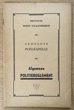 Gemeente Poelkapelle Algemeen politiereglement, Boeken, Ophalen of Verzenden