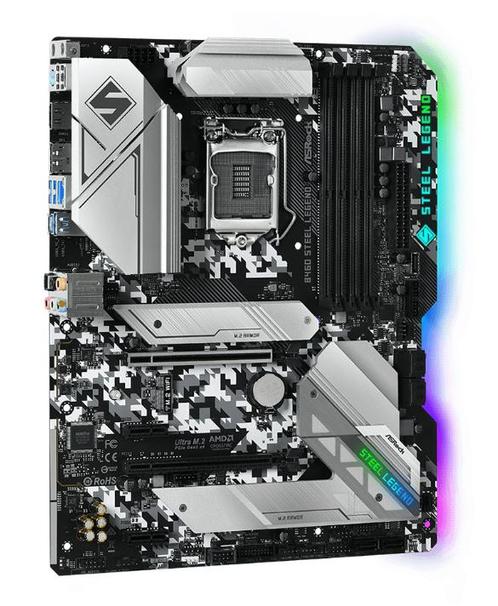 Asrock B460 Steel Legend Socket 1200 Moederbord, Computers en Software, Moederborden, Zo goed als nieuw, Intel, DDR4, Ophalen of Verzenden