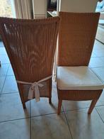 6 Lloyd loom eetkamerstoelen, Huis en Inrichting, Ophalen, Zo goed als nieuw