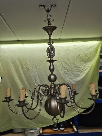 LUSTRE, Enlèvement, Utilisé, Métal, Ancien