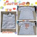 T-shirt MC pour 👦-blanc-Jack&Jones-T.M, Kleding | Heren, T-shirts, Wit, Nieuw, Overige maten, Ophalen of Verzenden