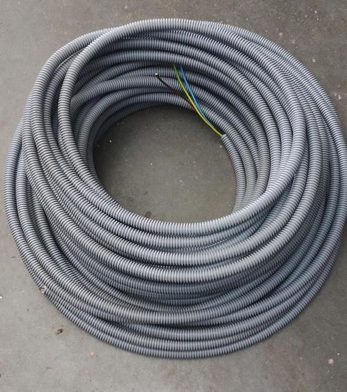 ribbelbuis met 3G 1,5mm2, Doe-het-zelf en Bouw, Elektriciteit en Kabels, Nieuw, Ophalen