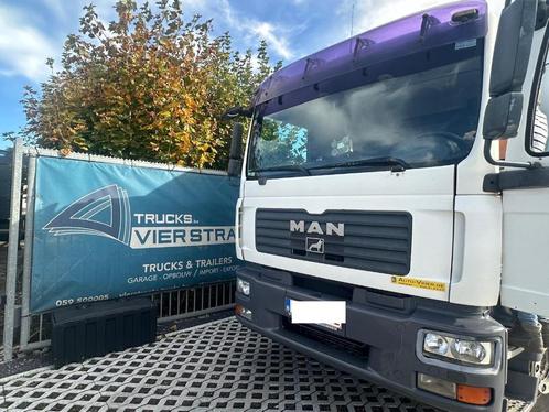 MAN vrachtwagen 19 ton – 290 pk, Auto's, Vrachtwagens, Particulier, Trekhaak, MAN, Diesel, Euro 3, 2 deurs, Handgeschakeld, Wit
