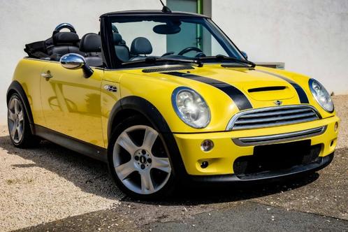 Mini Cooper S Cabrio Italian Job Cruise R50 R52 R53, Auto's, Mini, Bedrijf, Te koop, Cooper S, ABS, Airbags, Airconditioning, Boordcomputer