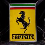 Emaille Schild FERRARI Reclamebord Vintage Plaque Italië 80s, Verzenden, Gebruikt, Reclamebord