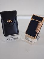 Dupont Aansteker L2 Chinese Lak Kleur BLauw +Dupont Hoesje., Ophalen of Verzenden, Gebruikt, Aansteker