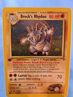 Brock's Rhydon 2/132 - Gym Heroes (1st edition), Hobby en Vrije tijd, Verzamelkaartspellen | Pokémon, Verzenden, Zo goed als nieuw