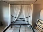 Hemelbed + boxsprings, Huis en Inrichting, Slaapkamer | Bedden, 160 cm, Gebruikt, 200 cm