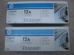 2 x toners HP d'origine Q2612A (HP12A) noirs dans des boîtes, Informatique & Logiciels, Fournitures d'imprimante, Toner, Enlèvement ou Envoi