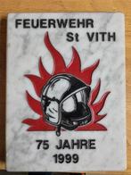 Marmeren gedenkplaat voor brandweerlieden van Saint Vith, Verzamelen, Ophalen of Verzenden