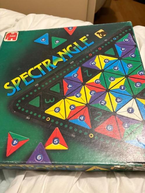 Gezelschapsspel spectrangle jumbo, Hobby en Vrije tijd, Gezelschapsspellen | Bordspellen, Zo goed als nieuw, Drie of vier spelers