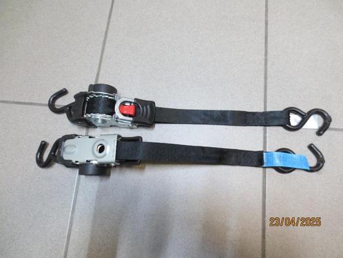 2 stuks ZGAN zelf oprollende spanbanden, Auto diversen, Aanhangers en Bagagewagens, Zo goed als nieuw, Ophalen of Verzenden