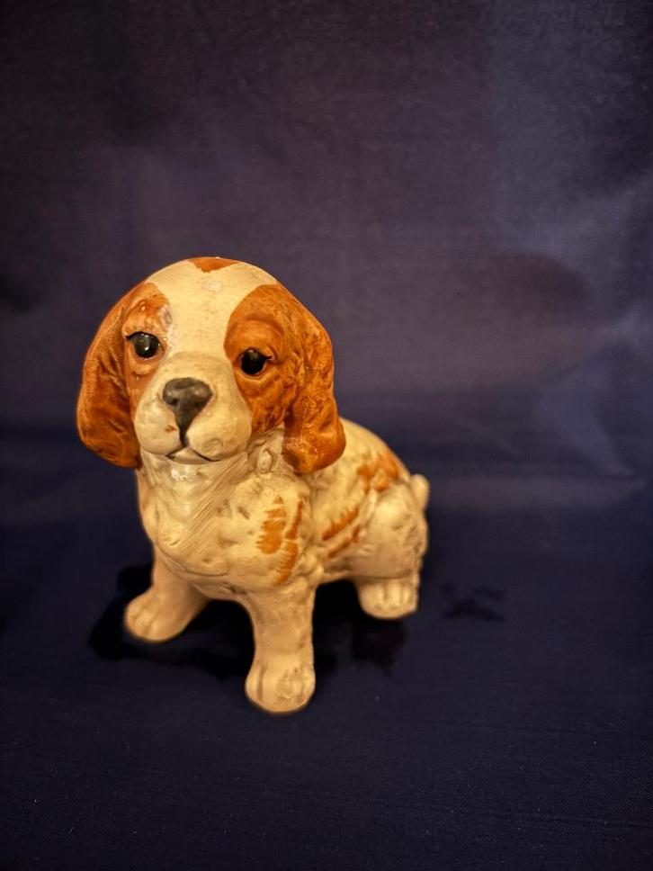 Honden beeld Spaniël  hond beeldje, Verzamelen, Beelden en Beeldjes, Gebruikt, Dier, Ophalen of Verzenden