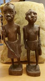 Afrikaanse beeldjes (koppel), Antiek en Kunst, Kunst | Beelden en Houtsnijwerken, Ophalen of Verzenden