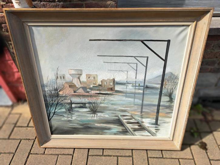 huile sur toile paysage signe fernand urbain, Antiquités & Art, Art | Peinture | Classique, Enlèvement