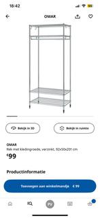 Omar rek met kledingroede, Kleding | Dames, Kledingrekken, Ophalen, Zo goed als nieuw