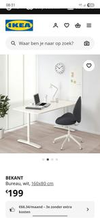 Ikea bureau tafel BEKANT, Huis en Inrichting, Ophalen, Gebruikt, Bureau