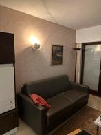 Sofabed, leer, converible, Huis en Inrichting, Slaapkamer | Bedden, Ophalen, Tweepersoons, Overige materialen, Modern, neutraal