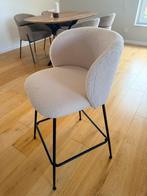 Chaises îlot central bouclettes écrues et acier noir H66, Enlèvement, Comme neuf