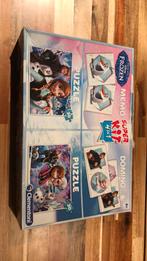 Frozen 4 in 1 memo - puzzel - domino, Utilisé, Enlèvement ou Envoi