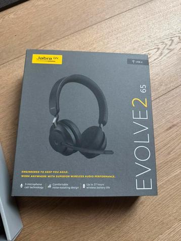 Jabra Evolve2 65, Enlèvement ou Envoi, Supra-aural, Autres marques, Bluetooth