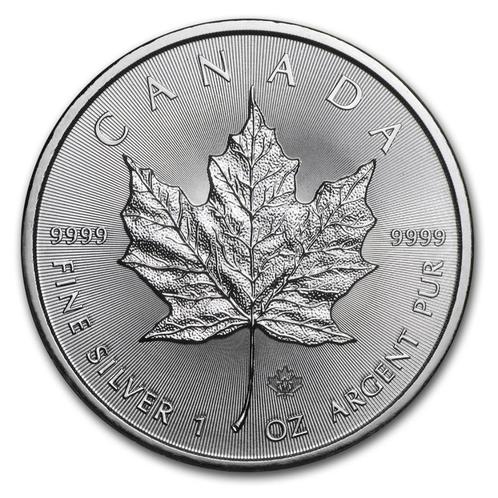 Canada 2014- 1 Oz Maple Leaf zilver € 33,00 Op voorraad: 2, Postzegels en Munten, Edelmetalen en Baren, Zilver, Ophalen of Verzenden