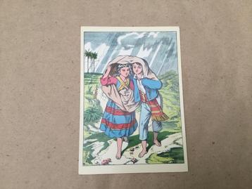 Postkaart Paul et Virginie surpris par la pluie onbeschreven beschikbaar voor biedingen