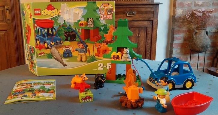Duplo 10583 – Vader en zoon gaan vissen in het bos, Enfants & Bébés, Jouets | Duplo & Lego, Comme neuf, Duplo, Ensemble complet